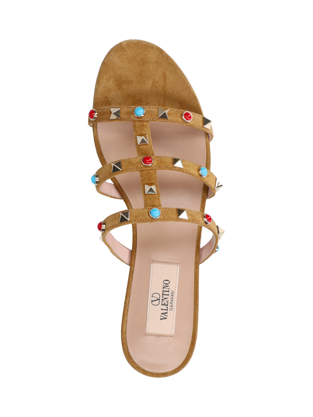 "Rockstud" Sandals Brown