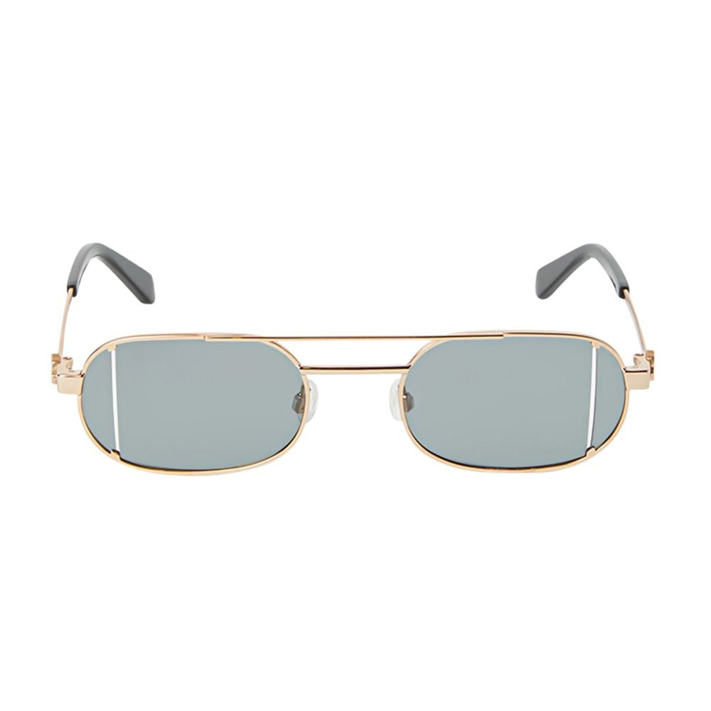 Oeri14H Lynn Gold-Tone Metal Frame Sunglasses