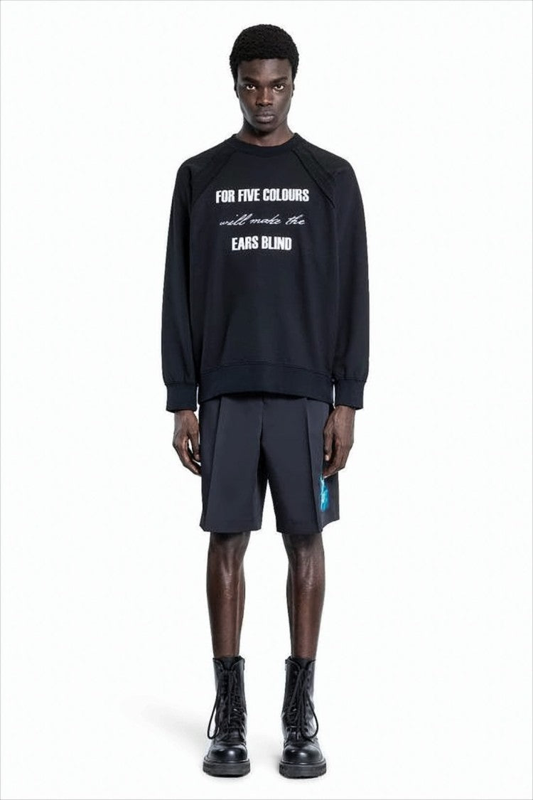 Raglan Sleeve Long-Sleeve T-Shirt with Bold Typography