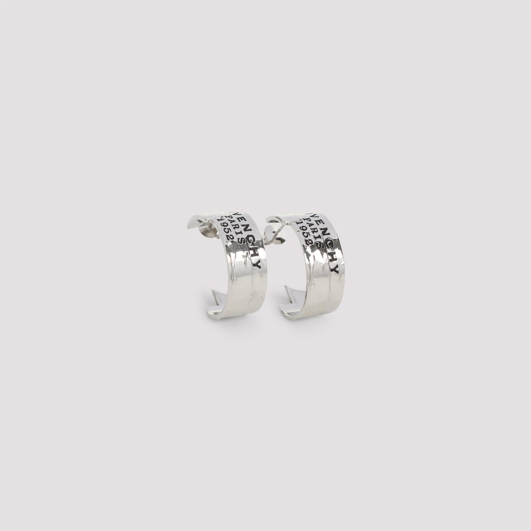 Open-Ended Metallic Hoop Earrings