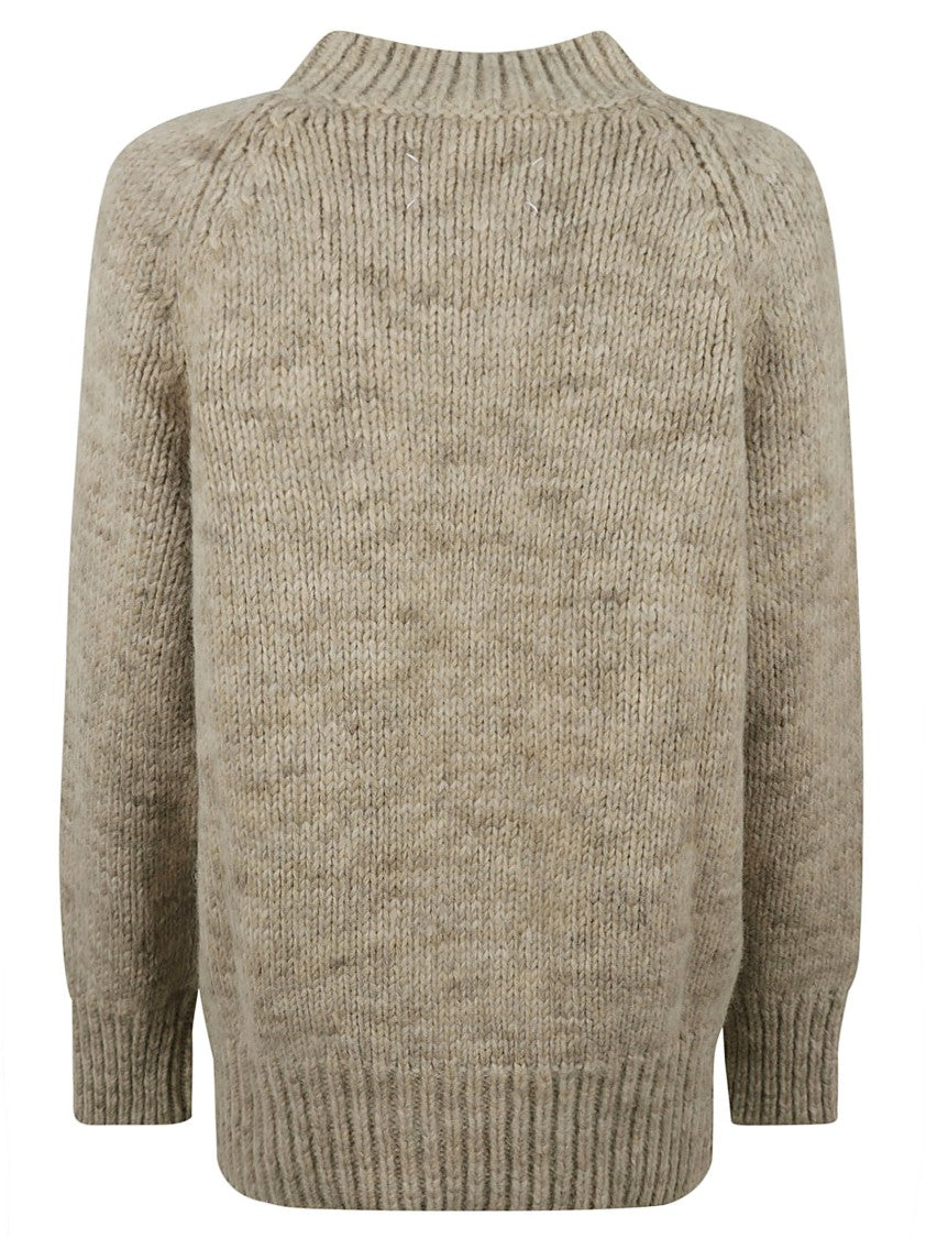 Relaxed Fit Sweater With High Neck