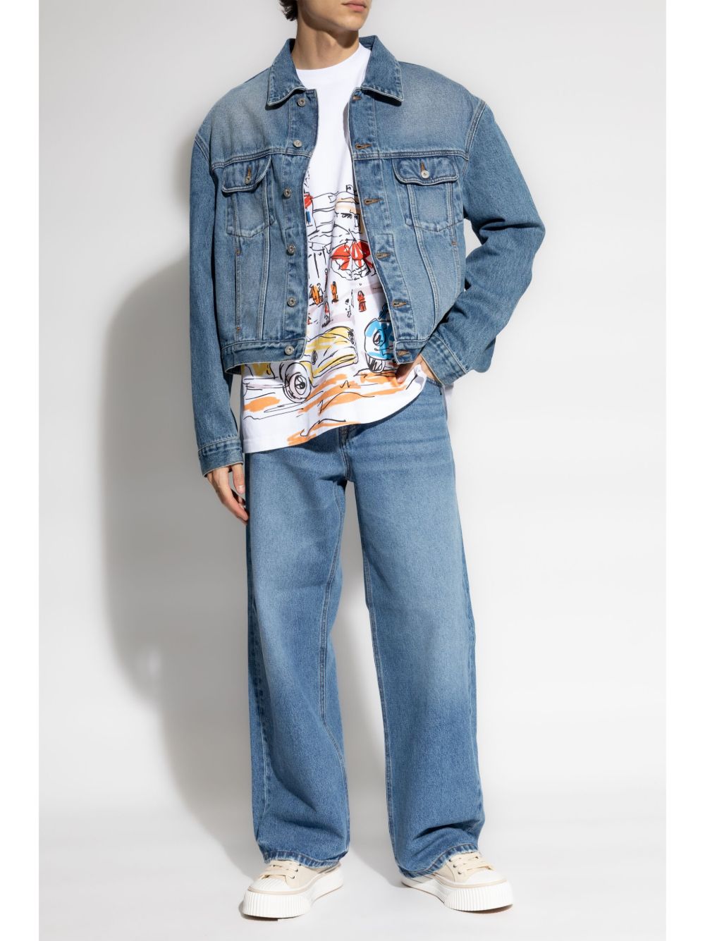 Medium Blue Washed Denim Jacket