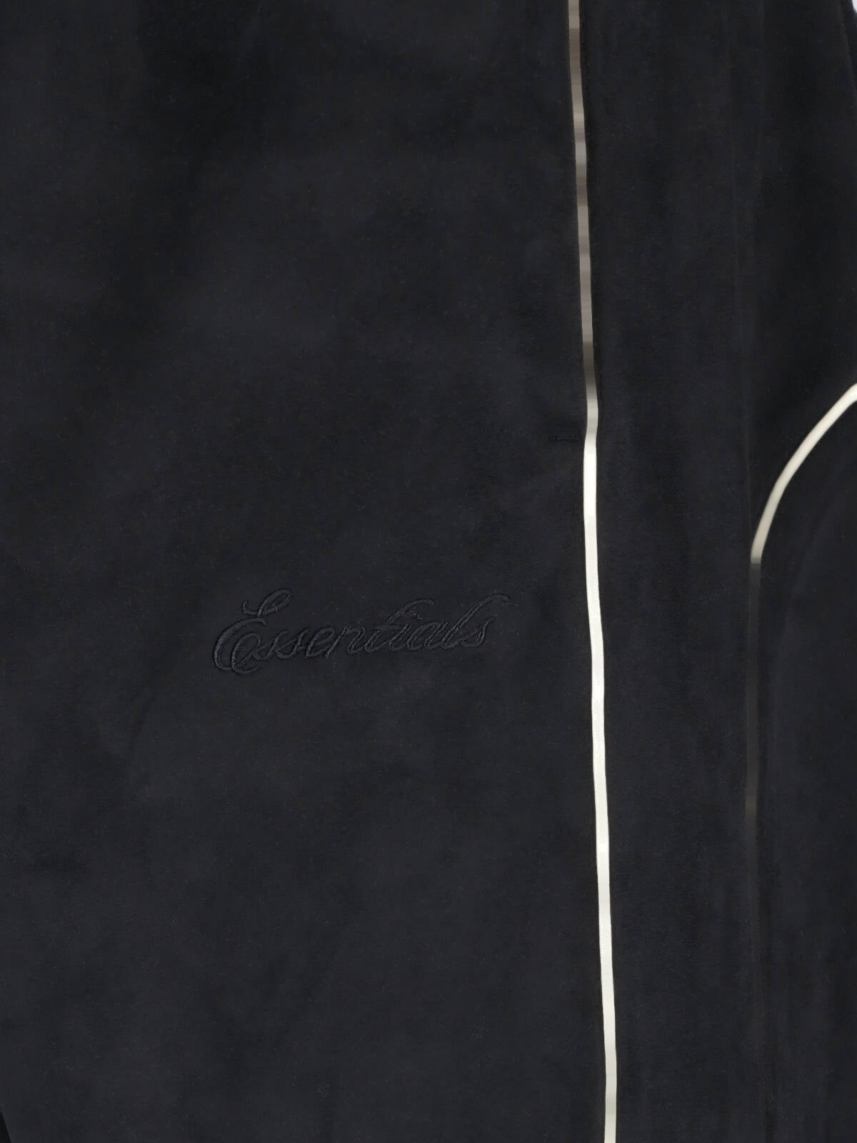 Black Signature White Piping Sport Trousers