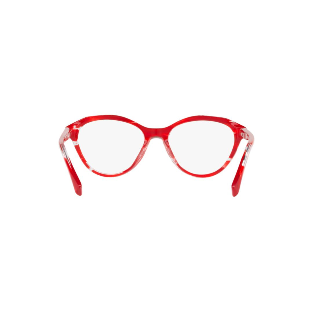 3076 Vista Cat-Eye Frame Sunglasses with Translucent Red Acetate
