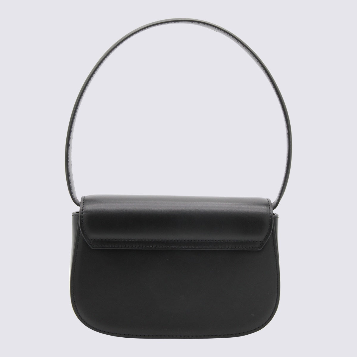 1DR Black Leather Shoulder Bag