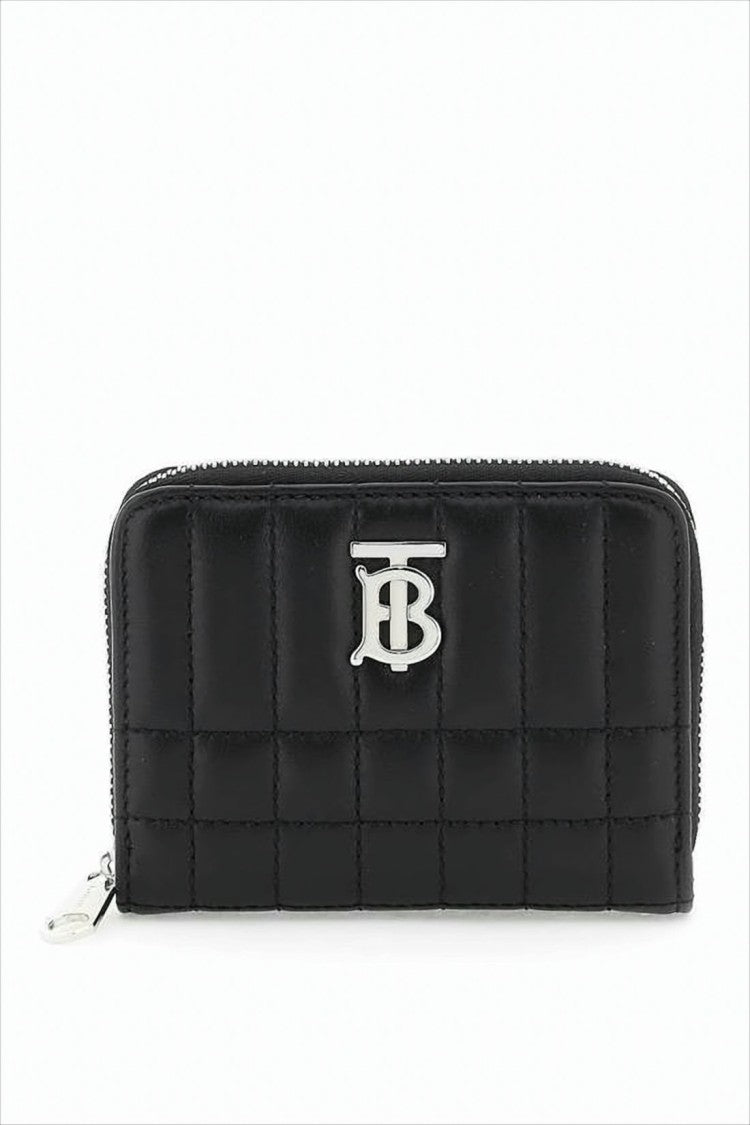 Quilted Black Compact Wallet
