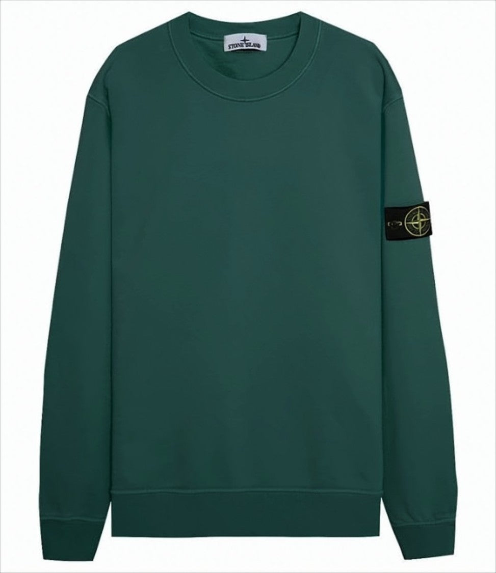 Deep Green Long-Sleeve Crewneck Sweatshirt