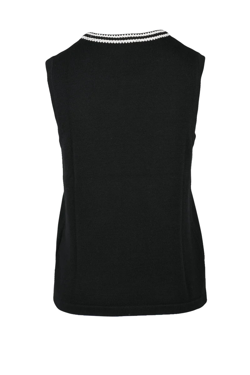 Cotton Vest - Black