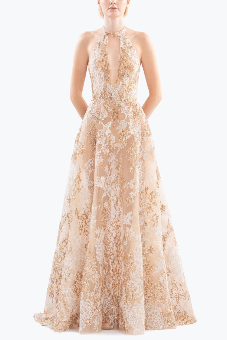 Embroidered Long Dress