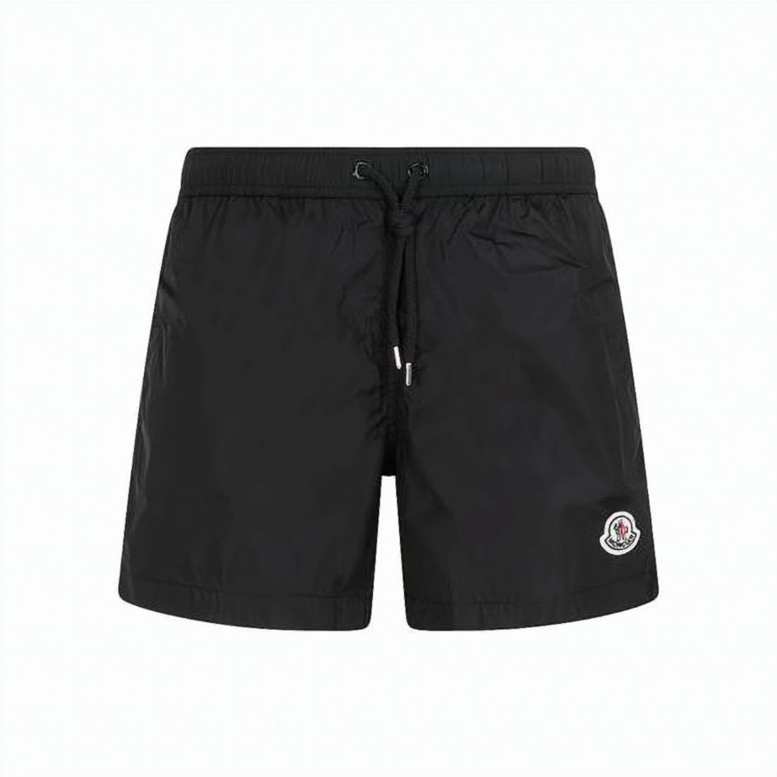 Black Polyamide Shorts with Drawstring Waistband
