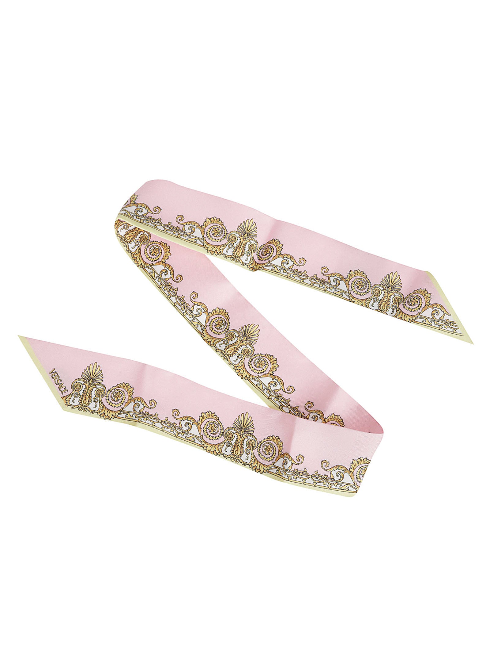 Silk Scarf With Baroque Print