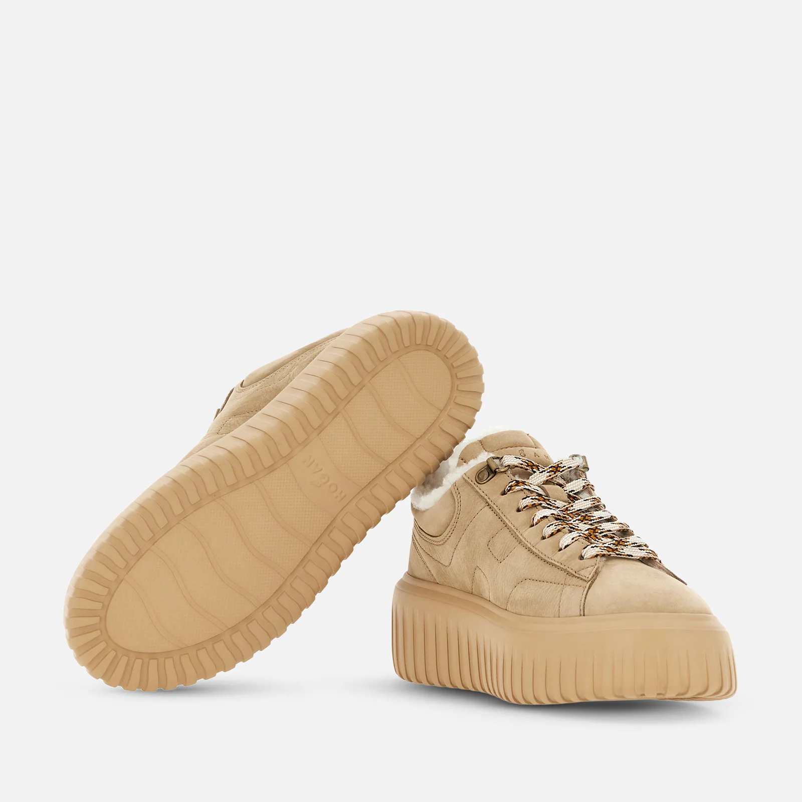 H-Stripes Sneakers With Sole And Lace-Up Front