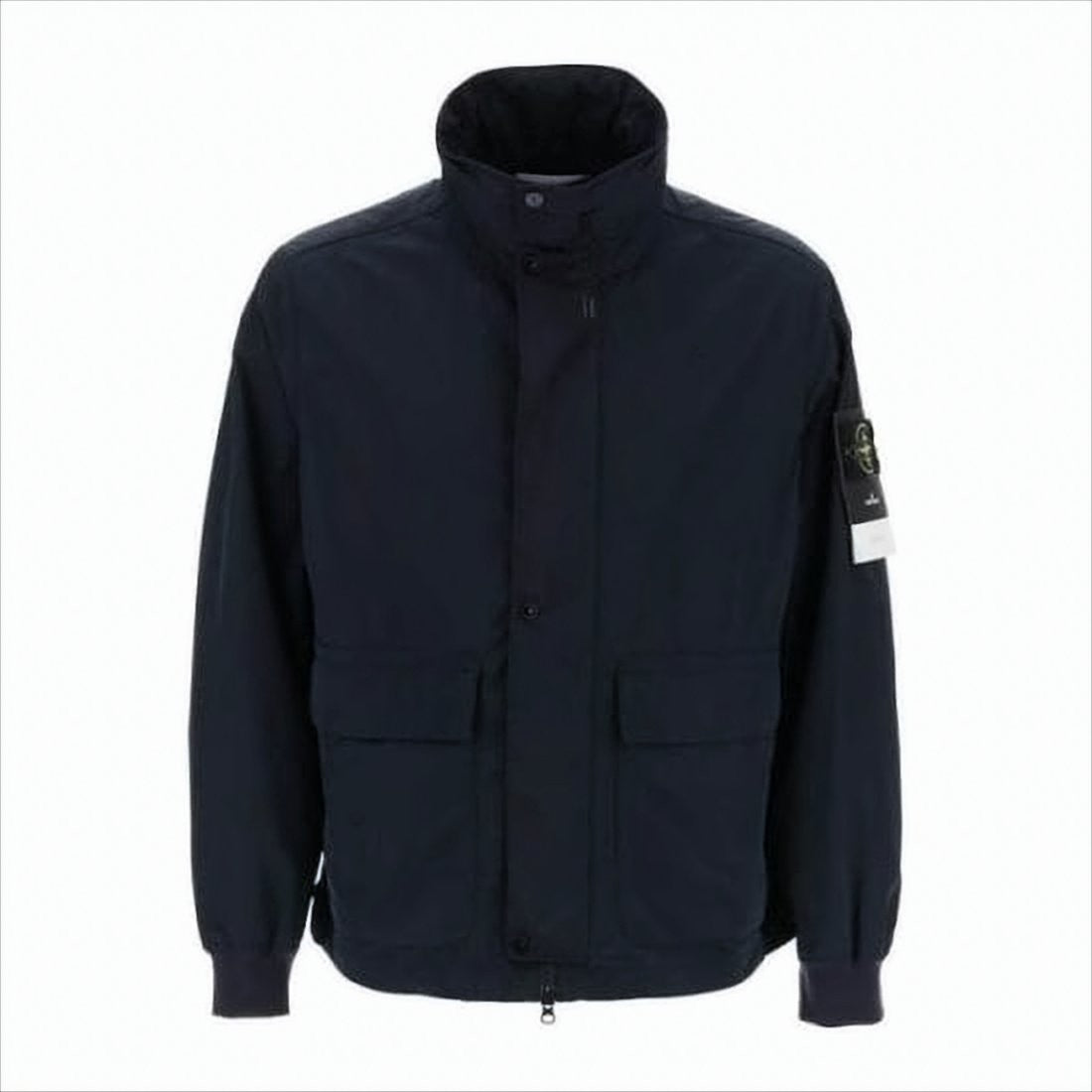 High Collar Black Jacket