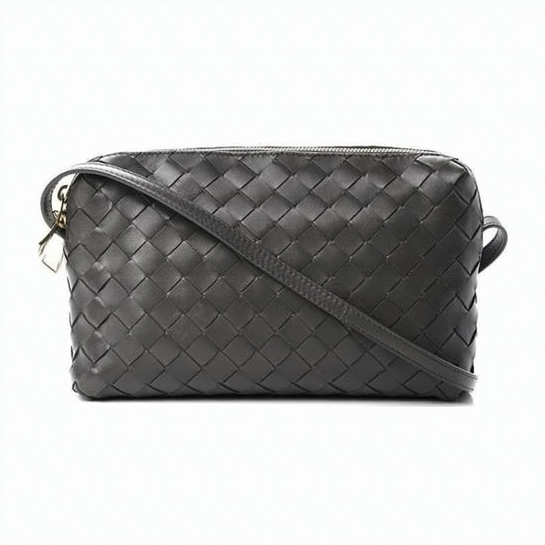 Woven Leather Crossbody Bag