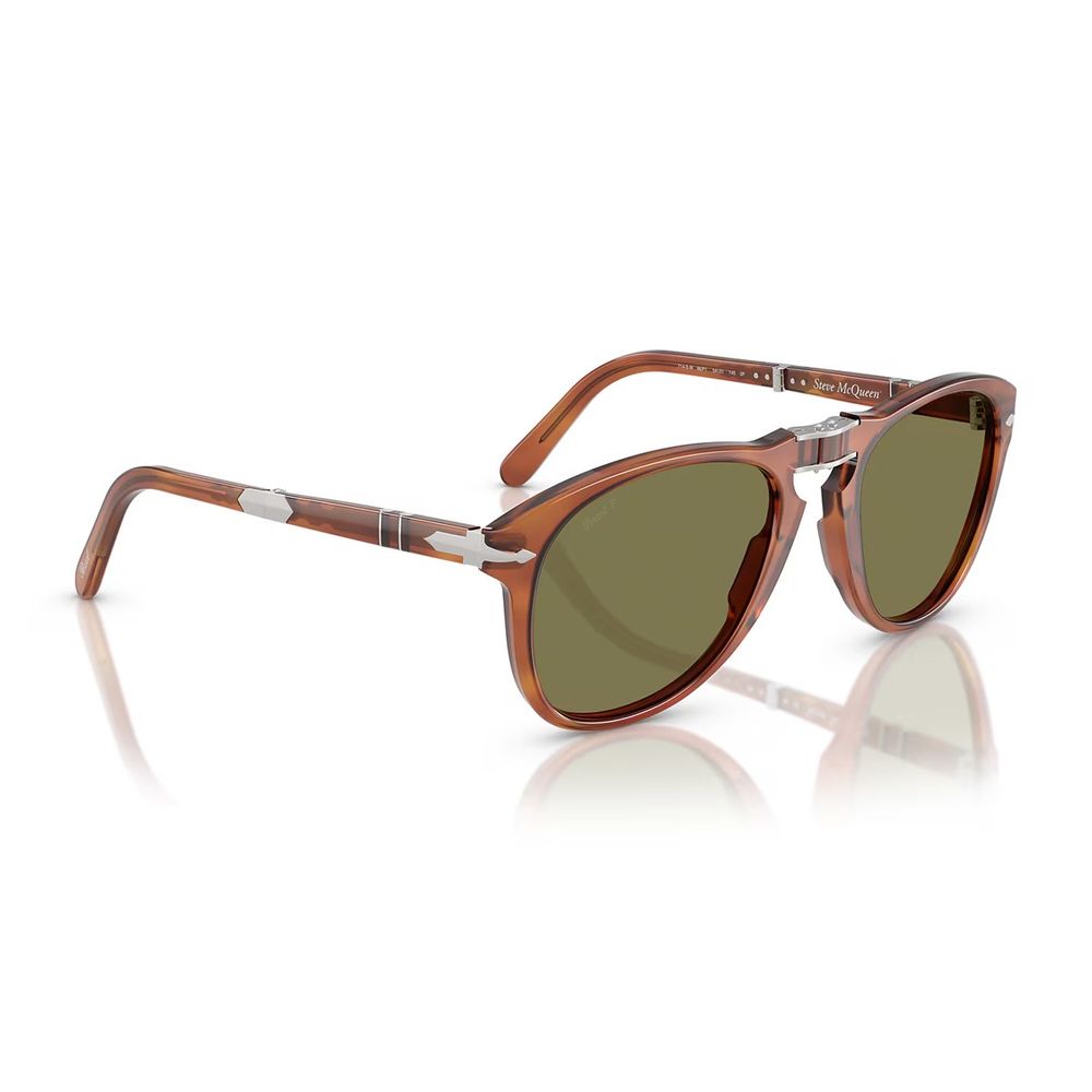 Po0714Sm Steve Mcqueen Pilot-Shaped Folding Sunglasses In Terra Di Siena