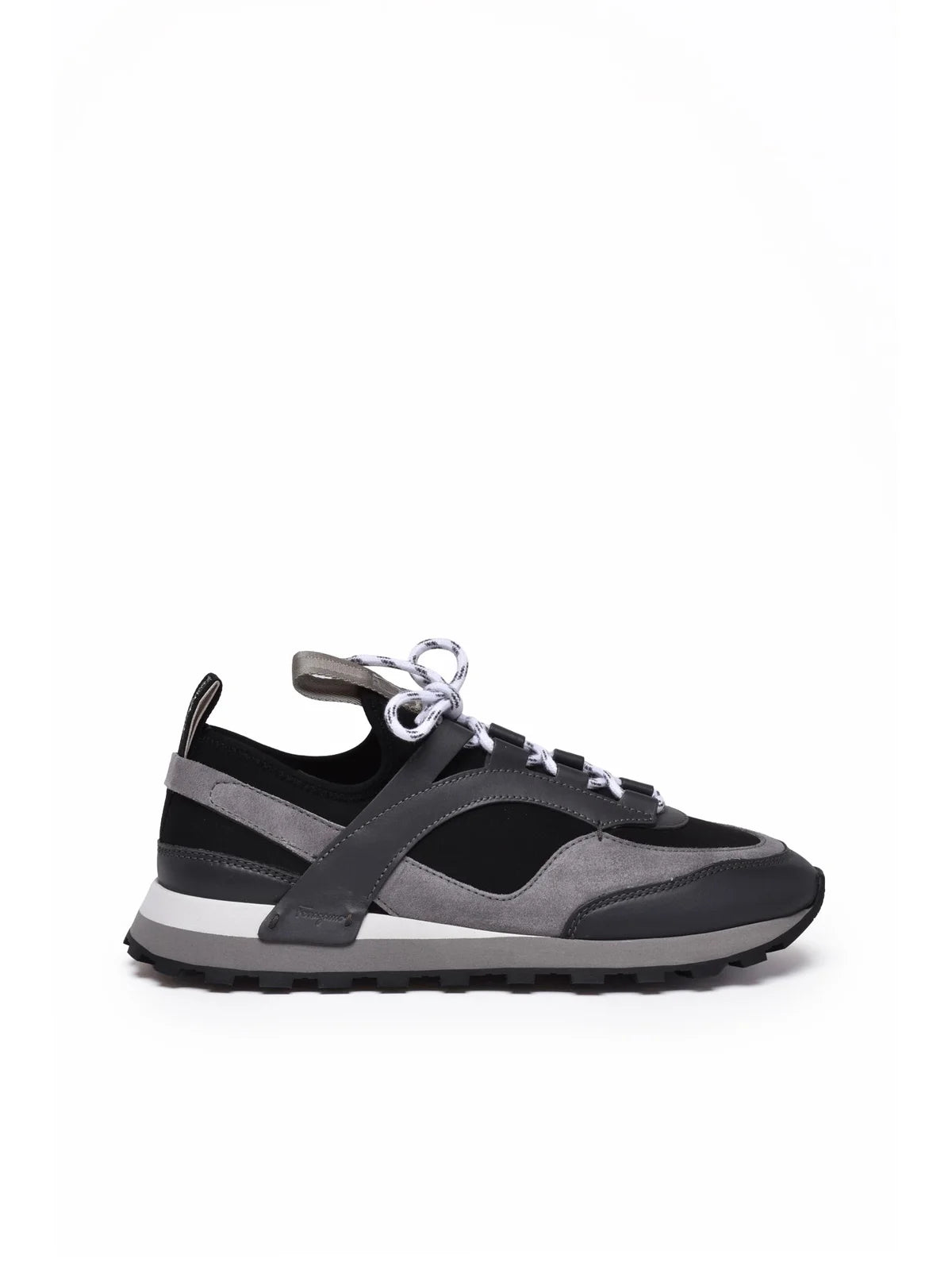 Indy Leather/Other Fibers Sneakers - Grey/Black