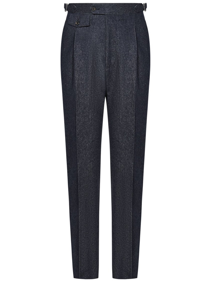 Tailored Deep Blue Trousers