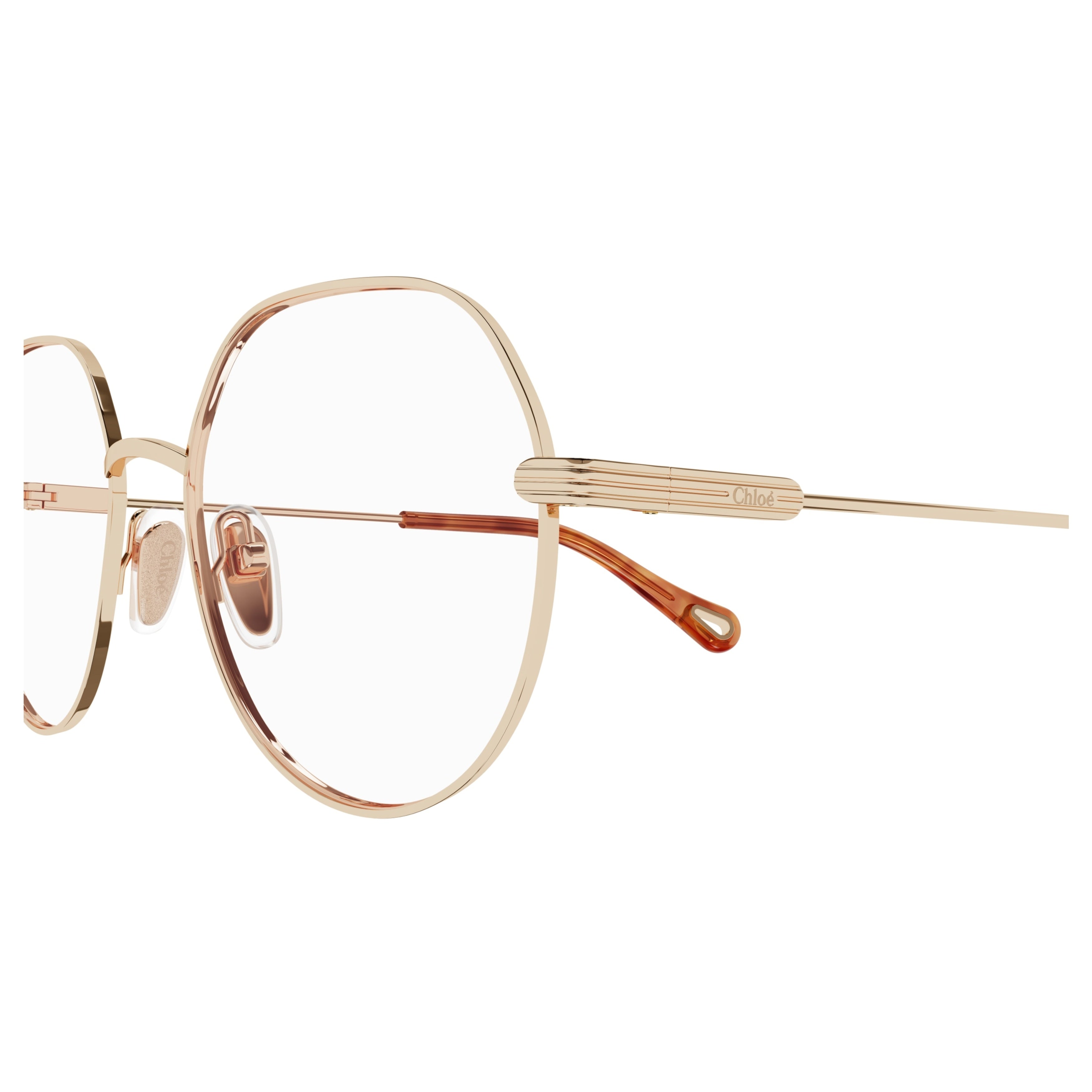 Ch0137o Geometric Gold-tone Eyeglasses