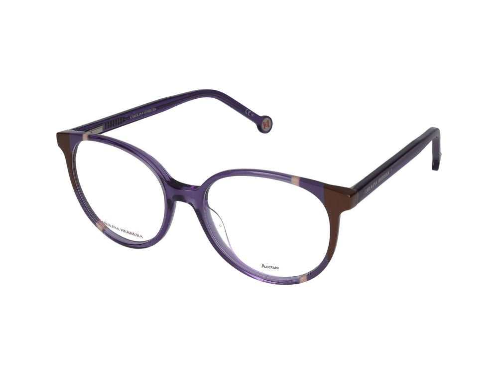 Eyeglasses Carolina Herrera CH 0067 E53 Viola Marrone 52/17/145