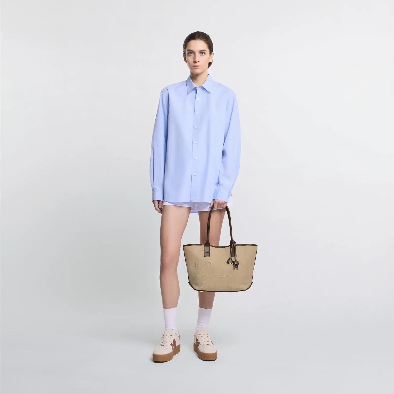 Mastice Address Shopping Piccola Linen Shopping Bag