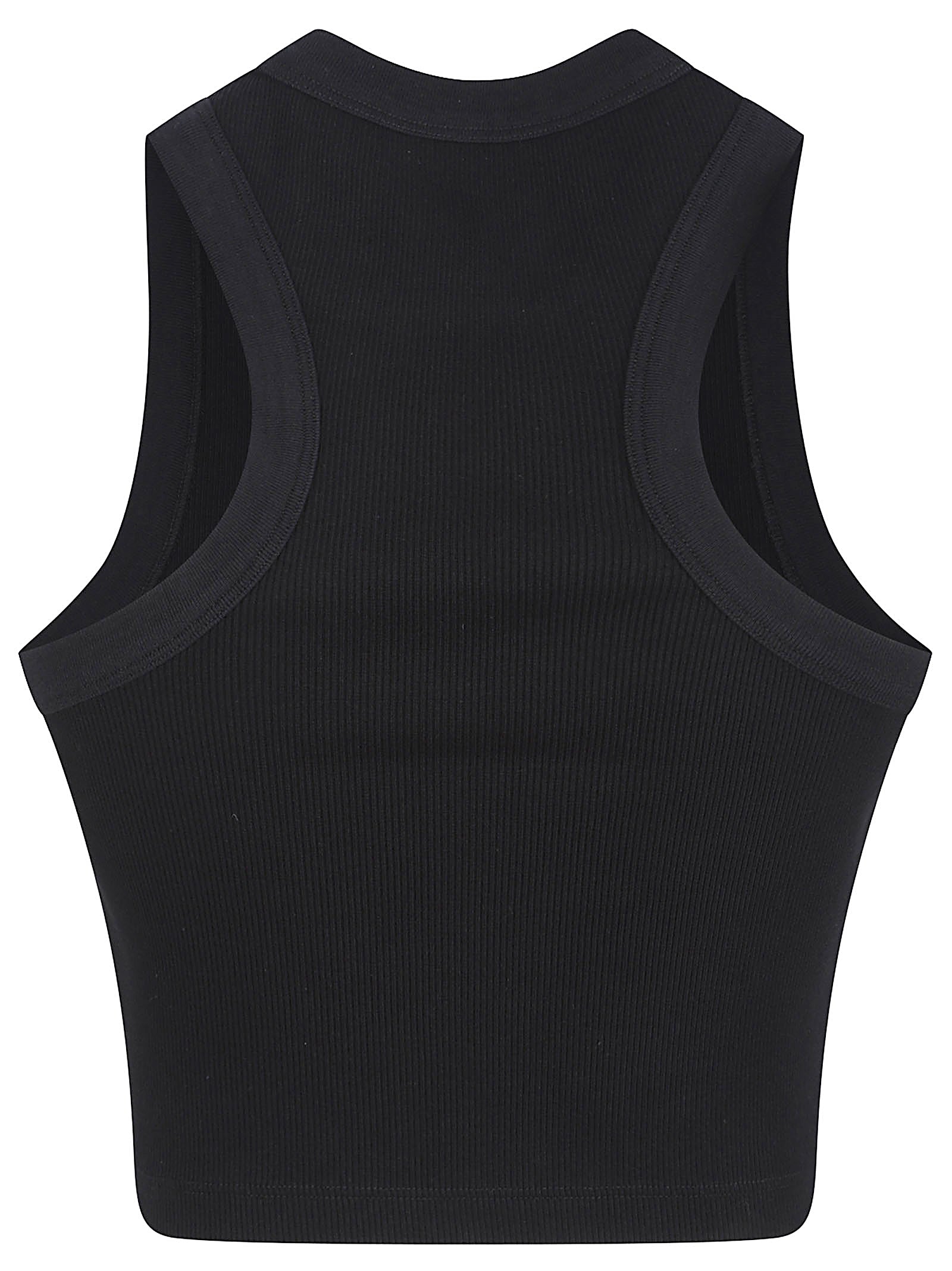 Cropped Black Tank Top