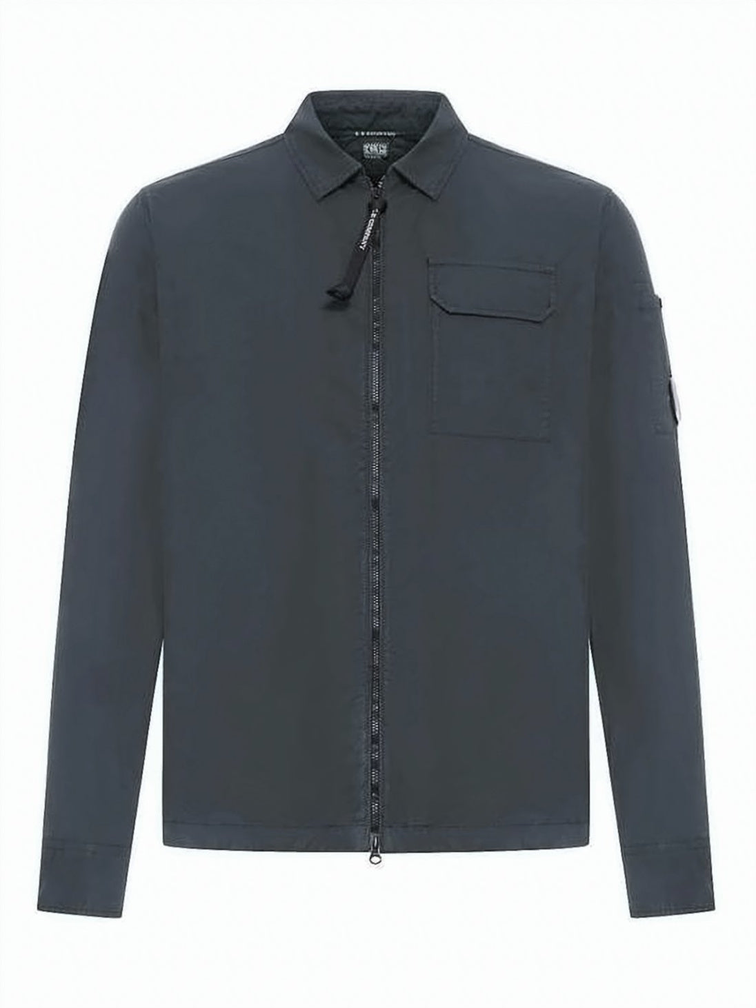 Organic Gabardine Zip Overshirt