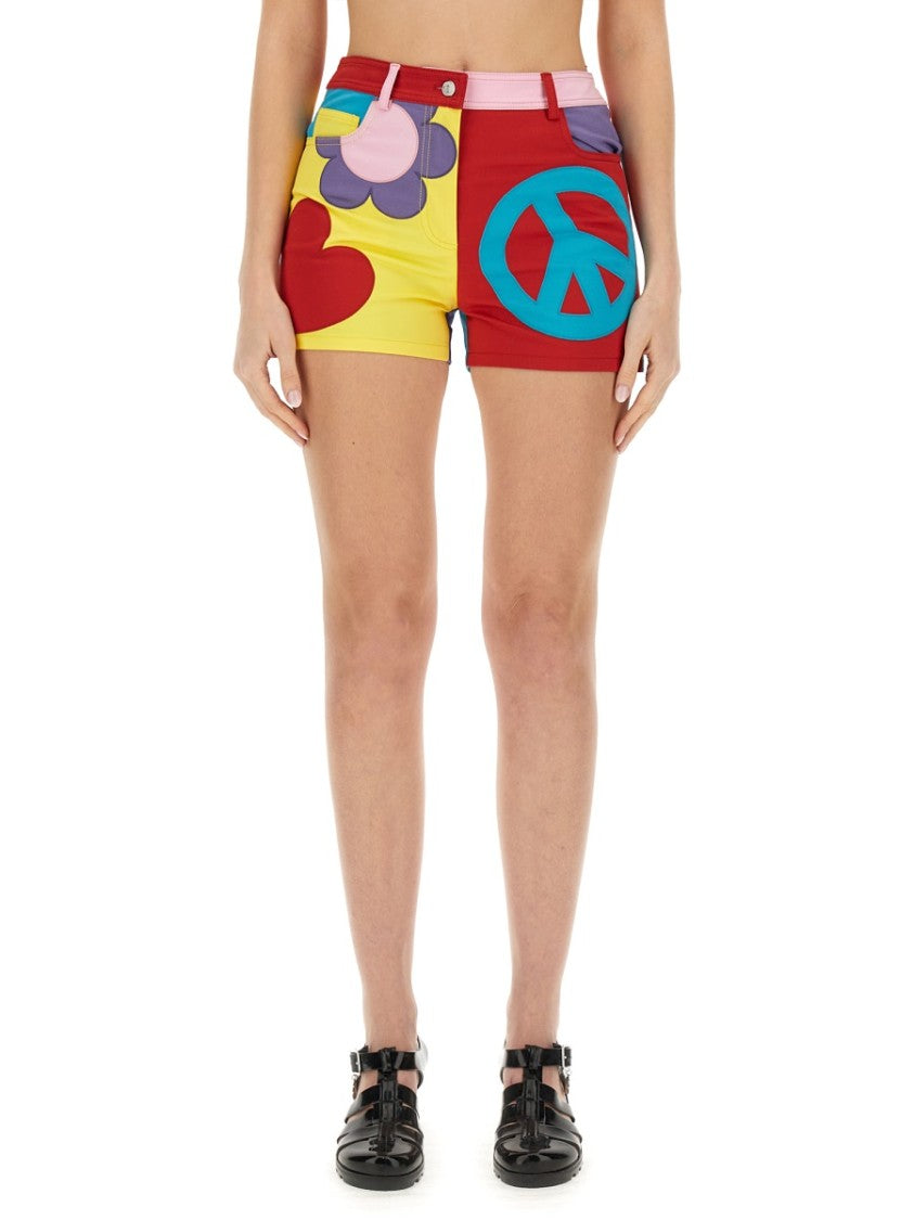 Cotton Shorts With Playful Floral Patterns