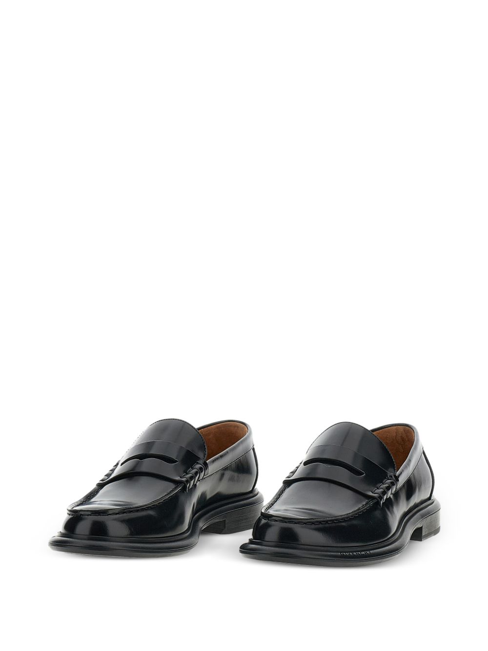 Classic Black Loafer-Style Flat Shoes