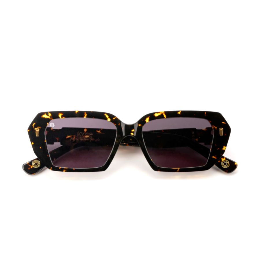 Rylee3 Oversized Tortoiseshell Sunglasses with Gradient Lenses