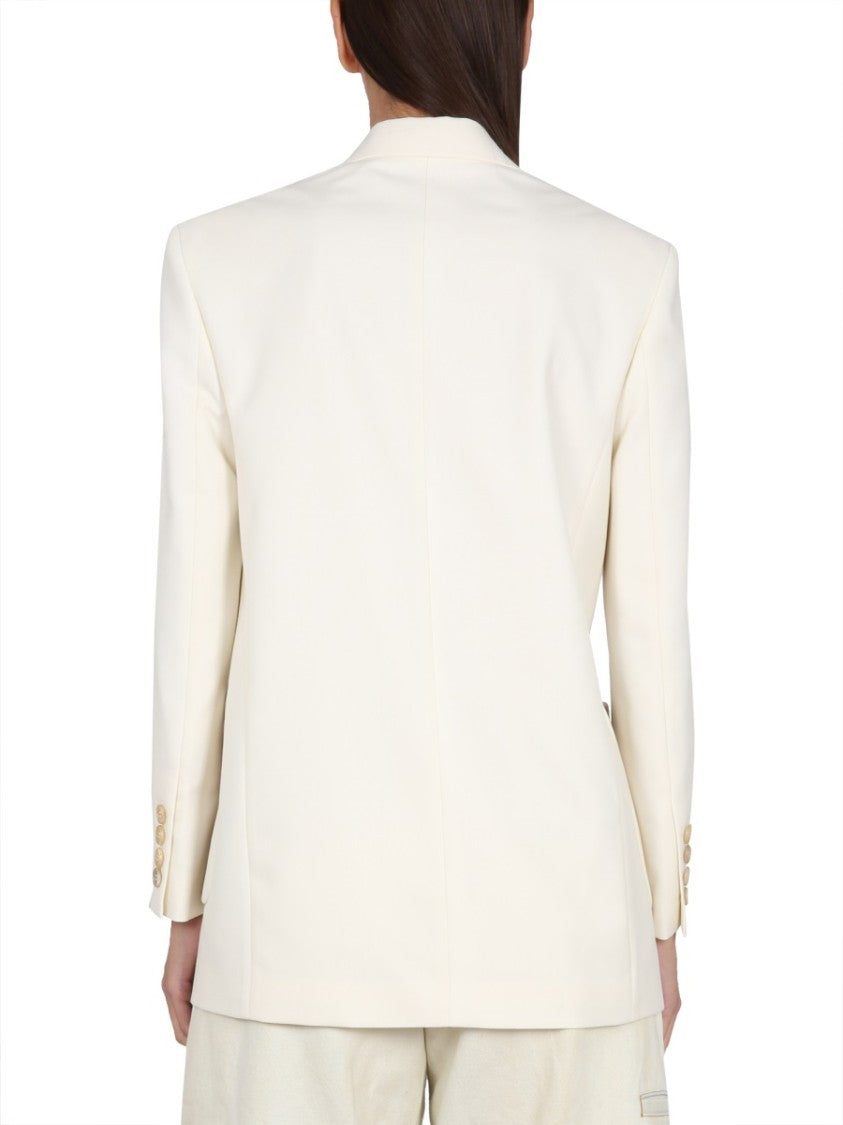Blazer With Knit Detail