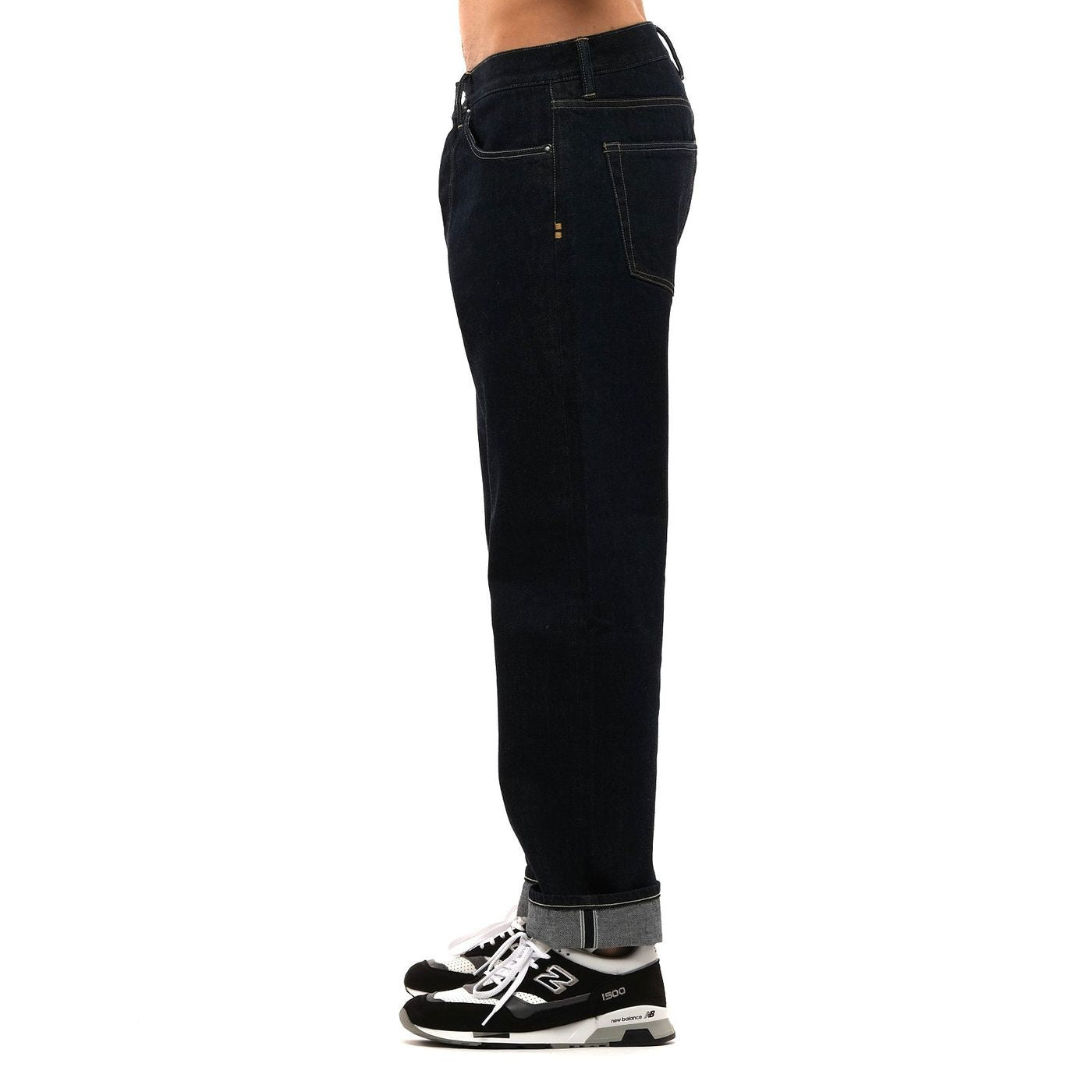 Navy Nathan Raw Jeans