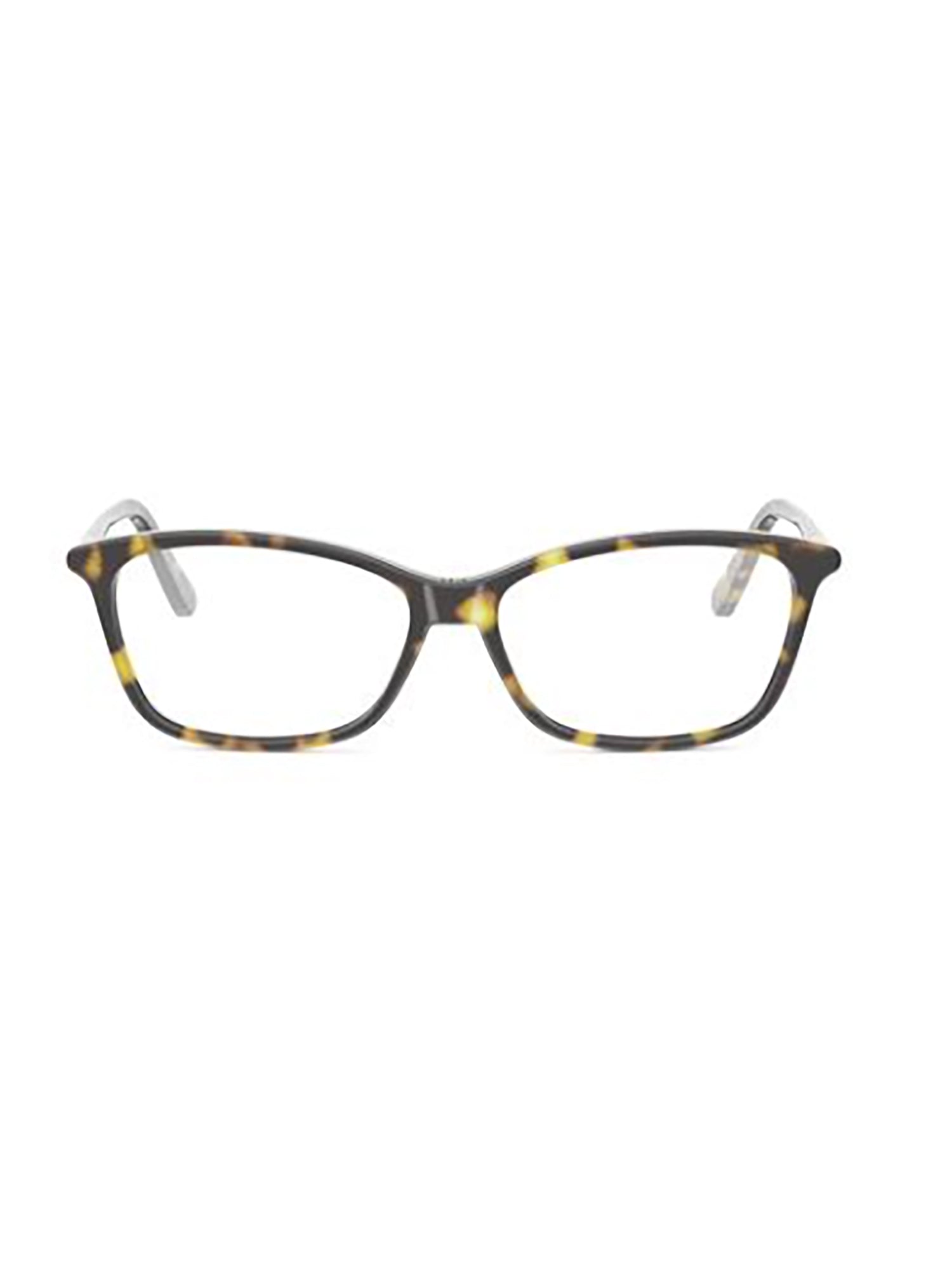 Tortoiseshell Rectangular Optical Frames with Gold-tone Accents