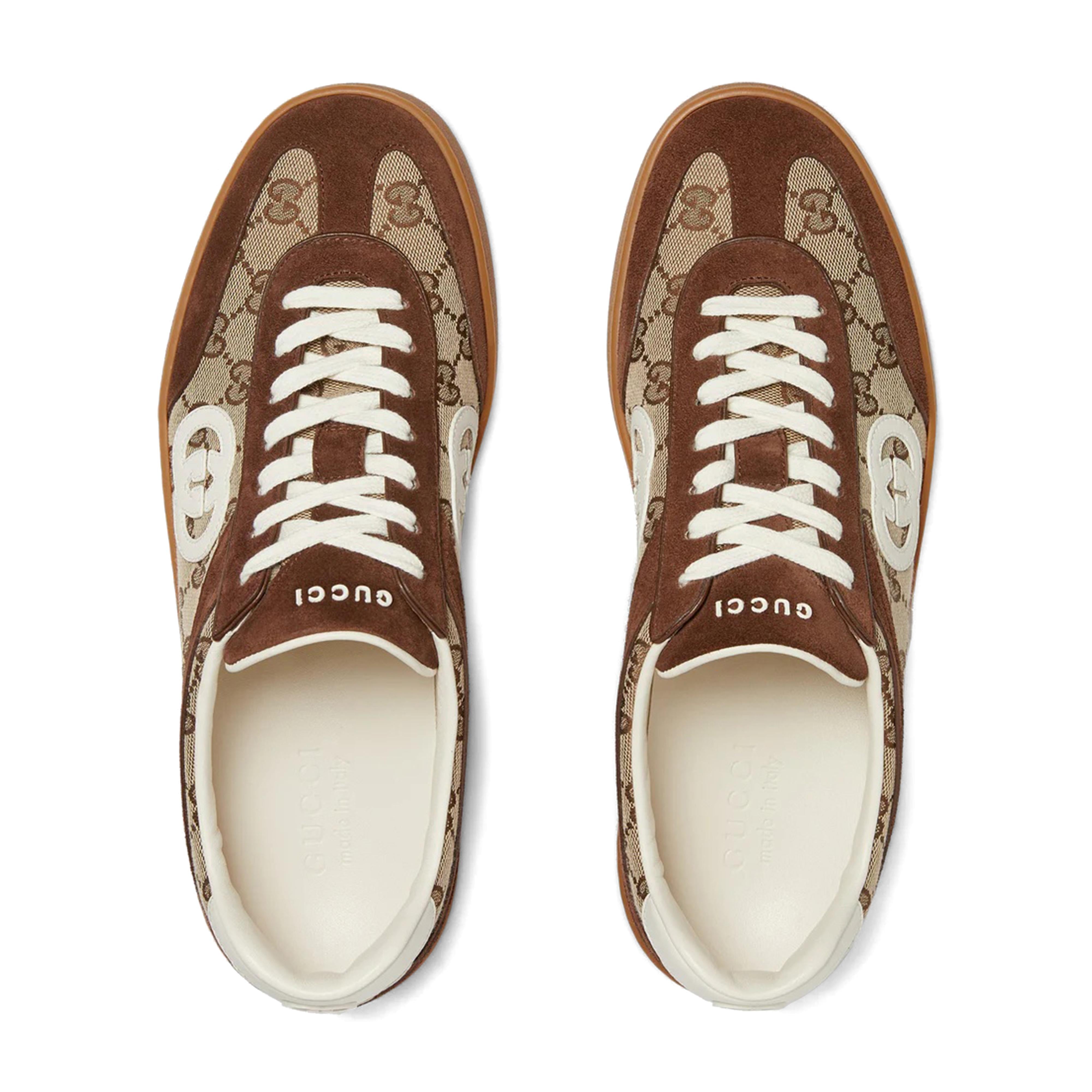 G74 Low-Top Sneaker in Brown Suede