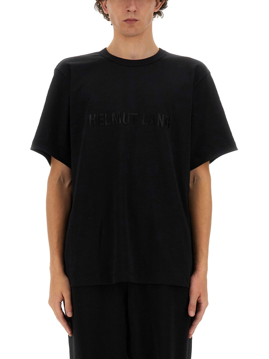 Relaxed Fit Crew Neck T-Shirt with Embossed Logo