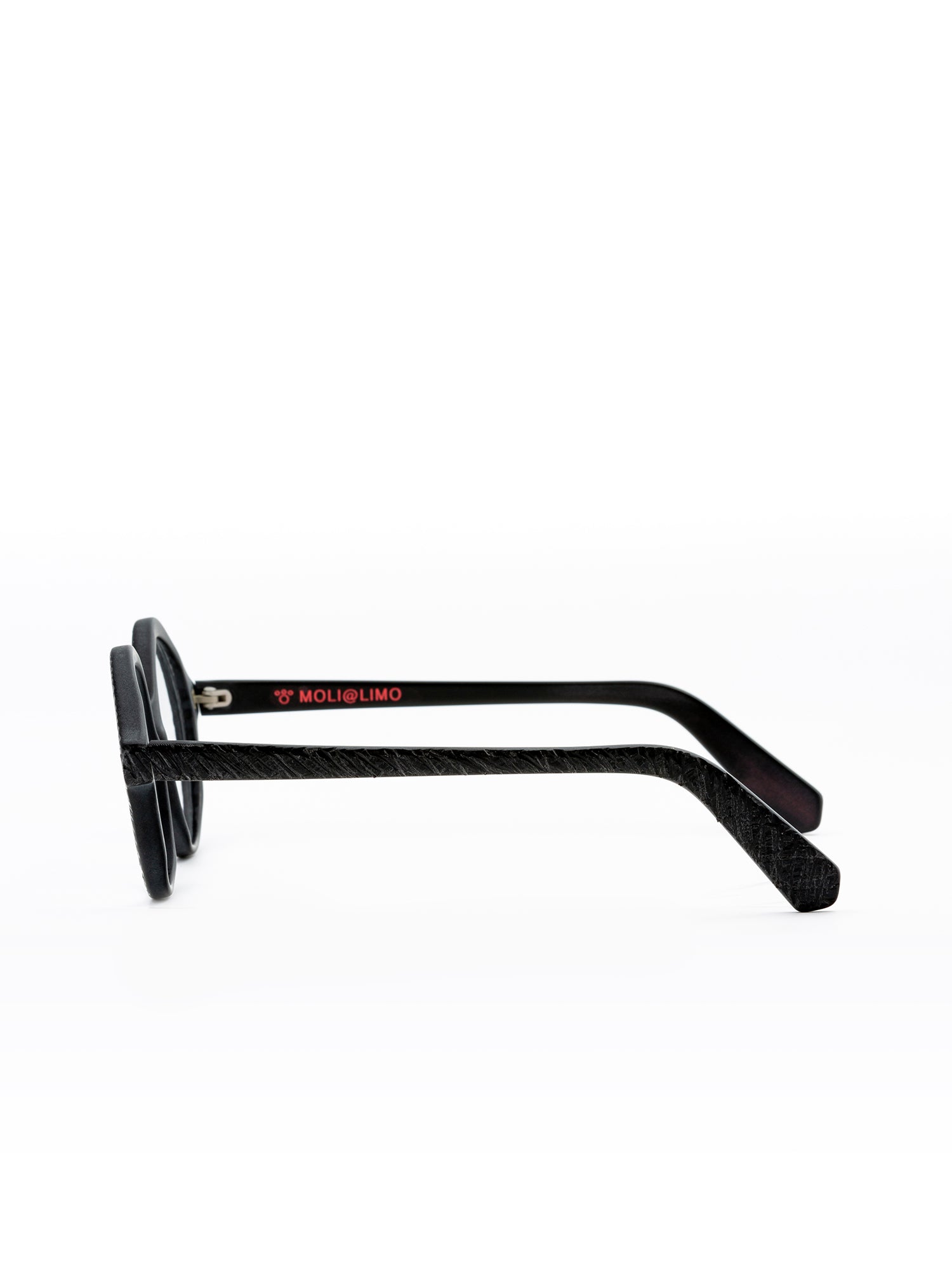 Rounded Black Acetate Optical Frame with International Fit