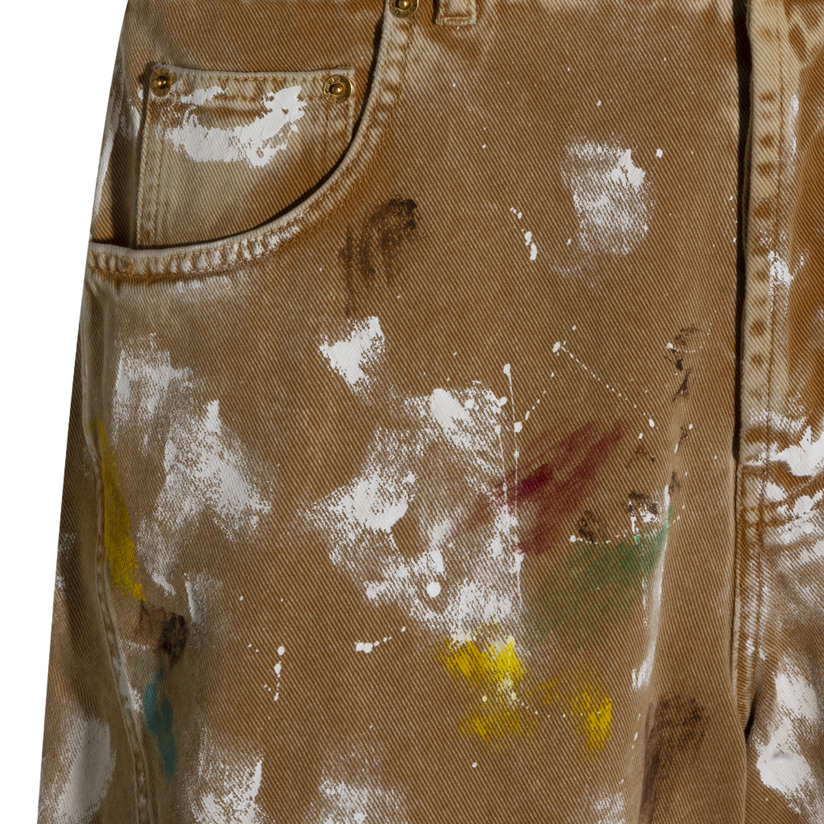 Artistic Paint Splatter Mid-Length Shorts
