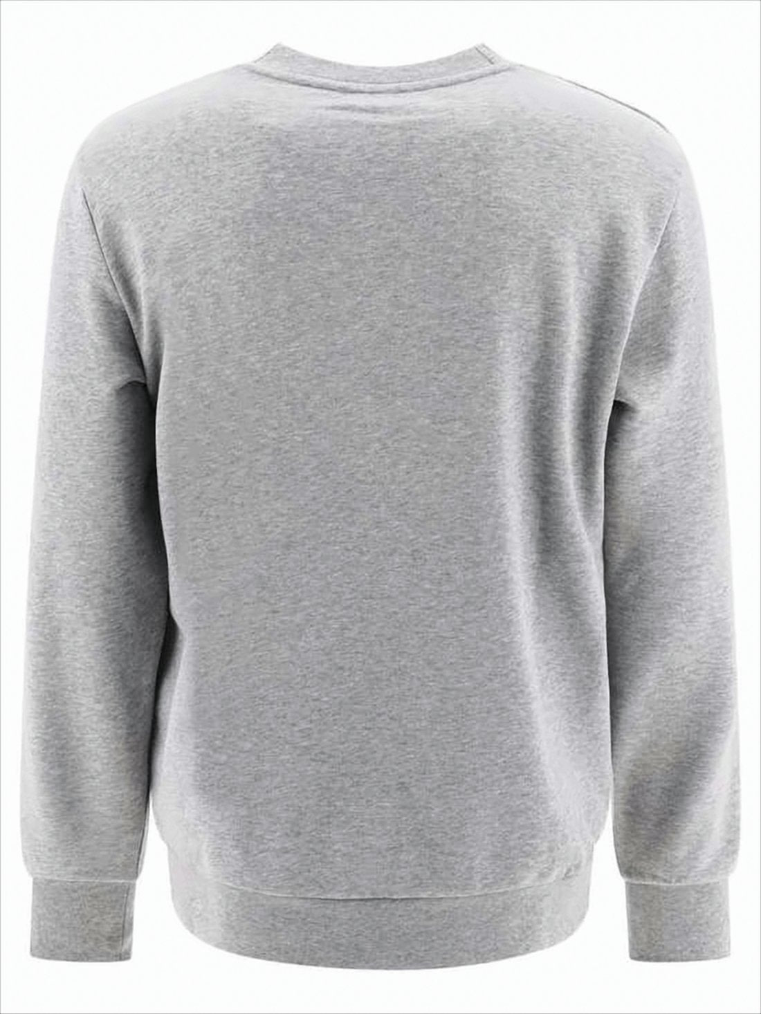 Long-Sleeve Cotton Sweatshirt with Upside-Down Logo