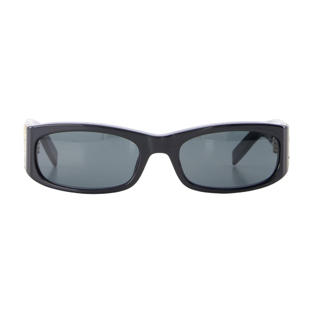 Minimalist Black Acetate Sunglasses With Polished Finish