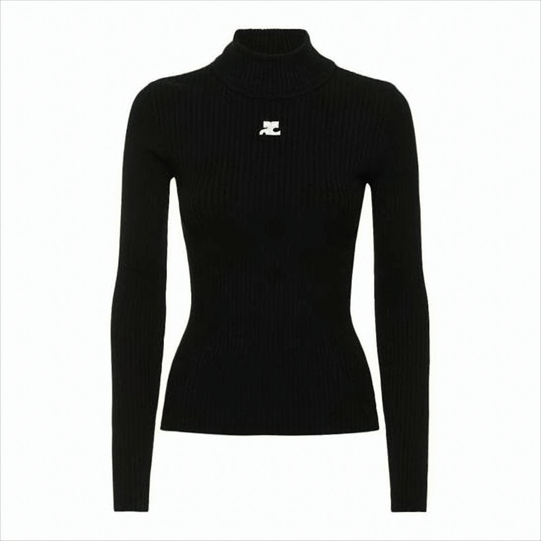 Fitted Ribbed Knit Top
