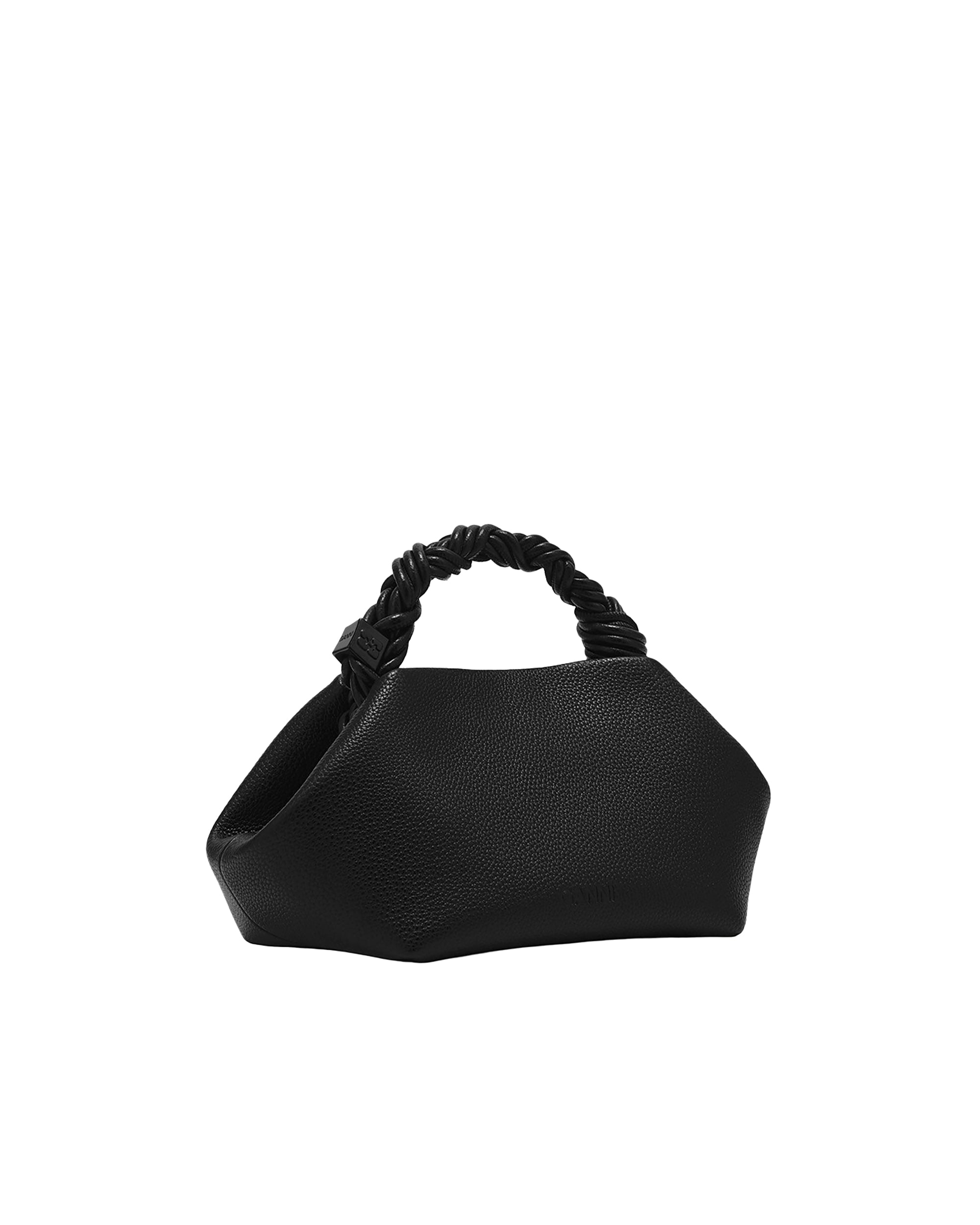 Grained Black Small Bou Bag