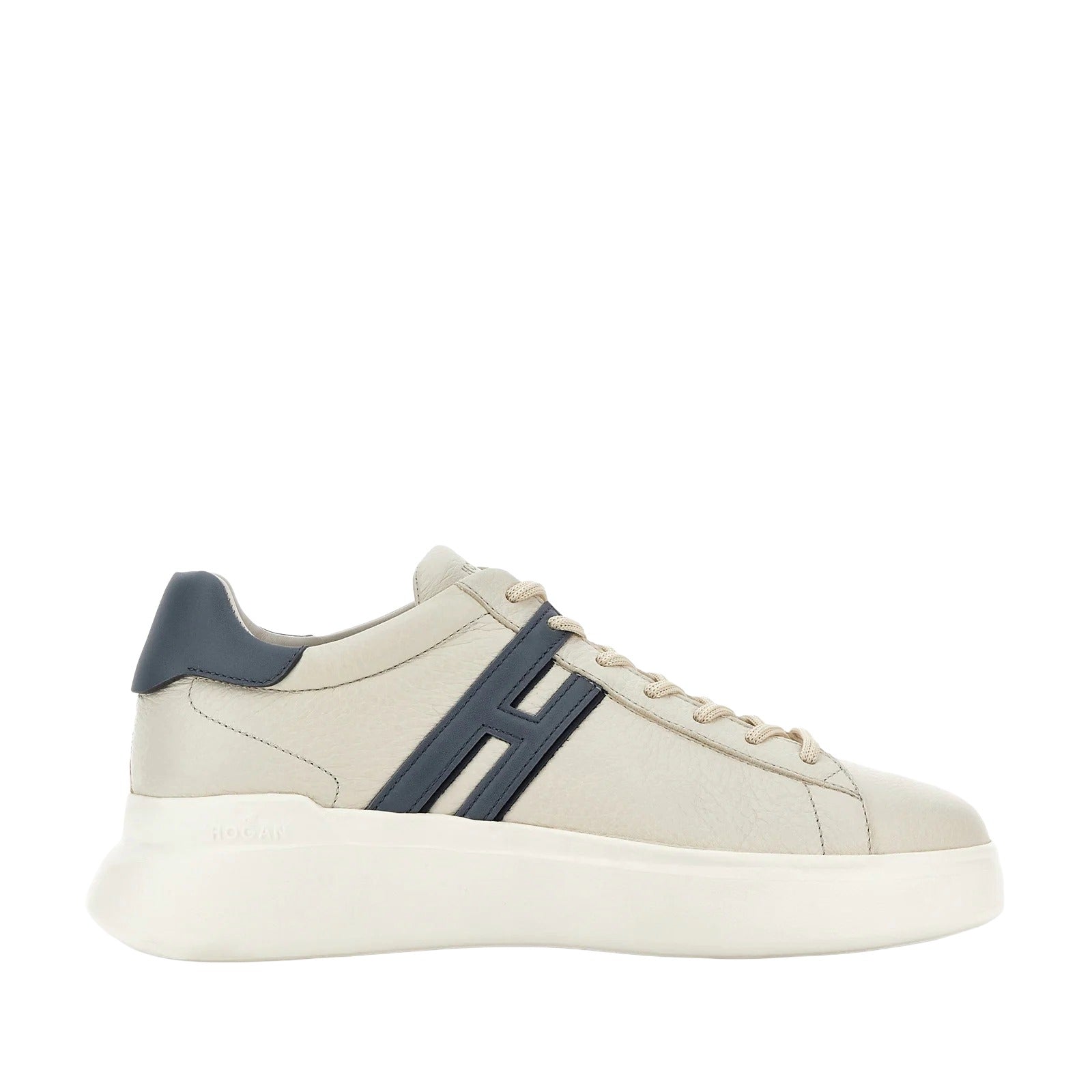 H580 Allacciato H Profilo Sneakers in White Light Blue