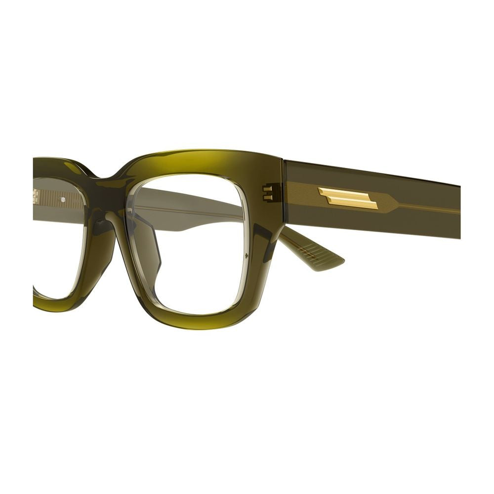 Bv1361O Ribbon Line Oversized Rectangular Optical Frame In Transparent Green Acetate