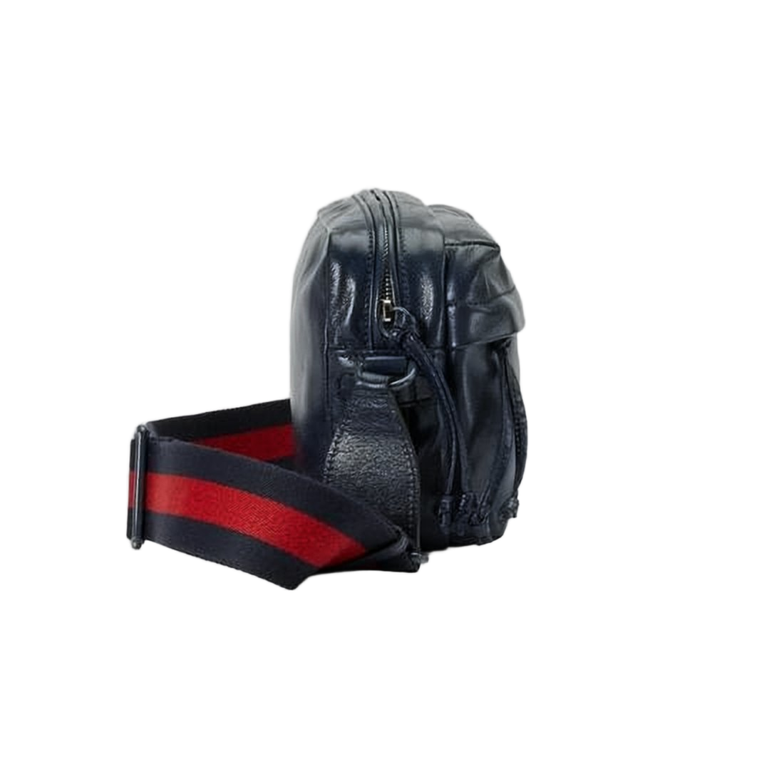 Smooth Leather Shoulder Bag with Embossed Logo