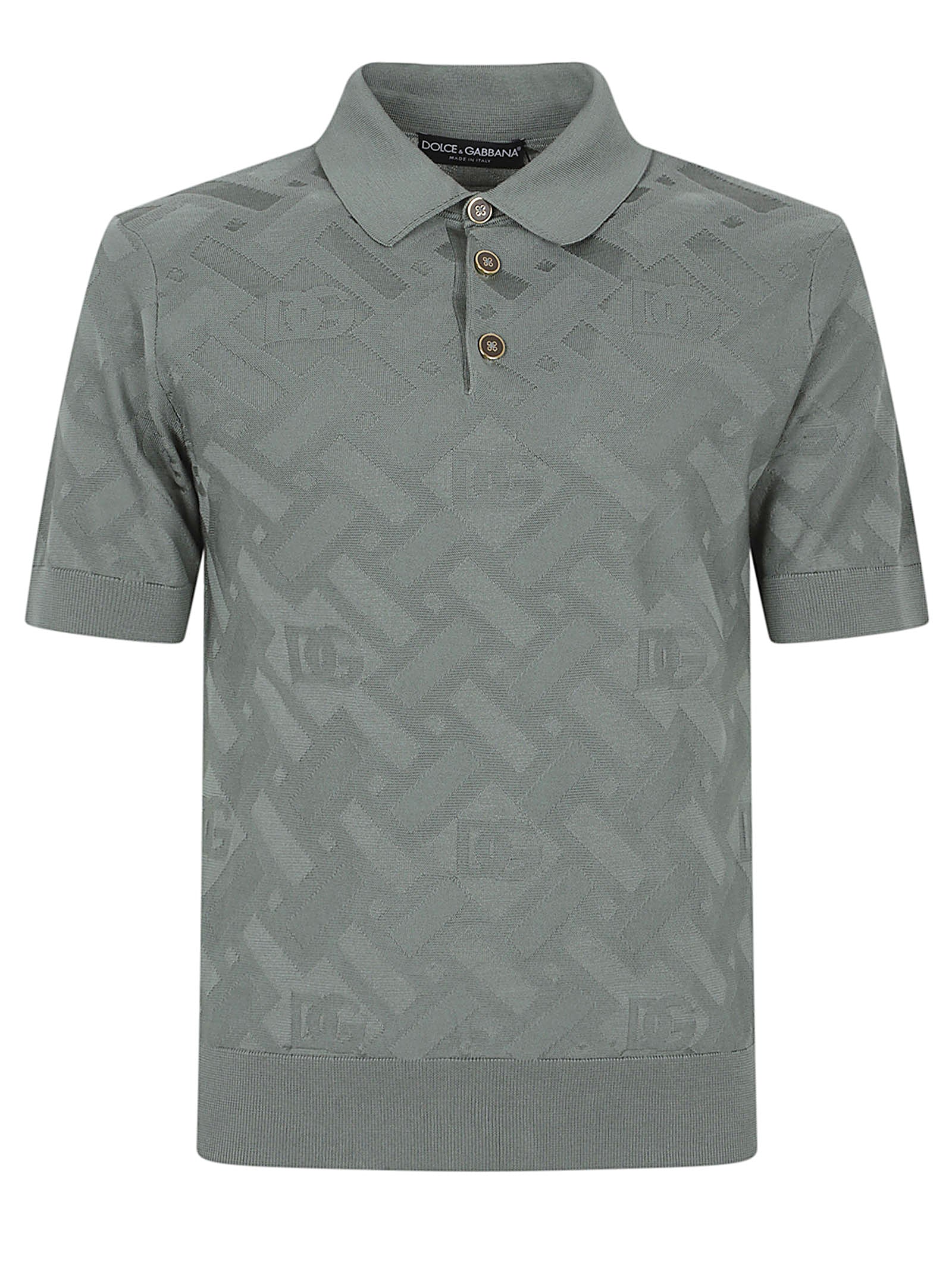 Silk Micropoint Grey Polo Shirt