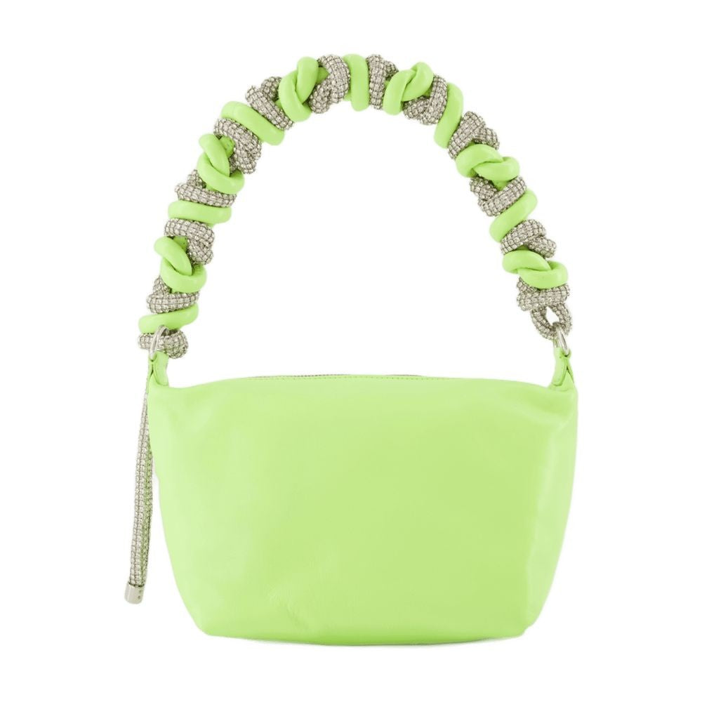 Phone Cord Hobo Bag With Braided Handle Detail