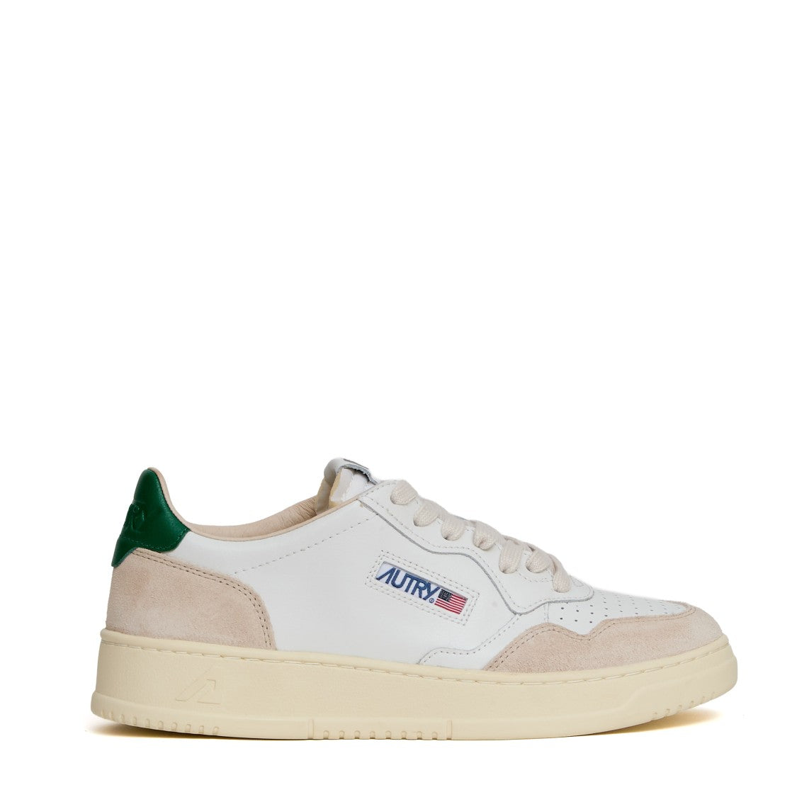Medalist Low Sneakers in White/Amazon Leather