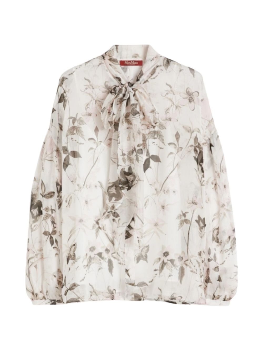 White Blouse with Concealed Button Placket
