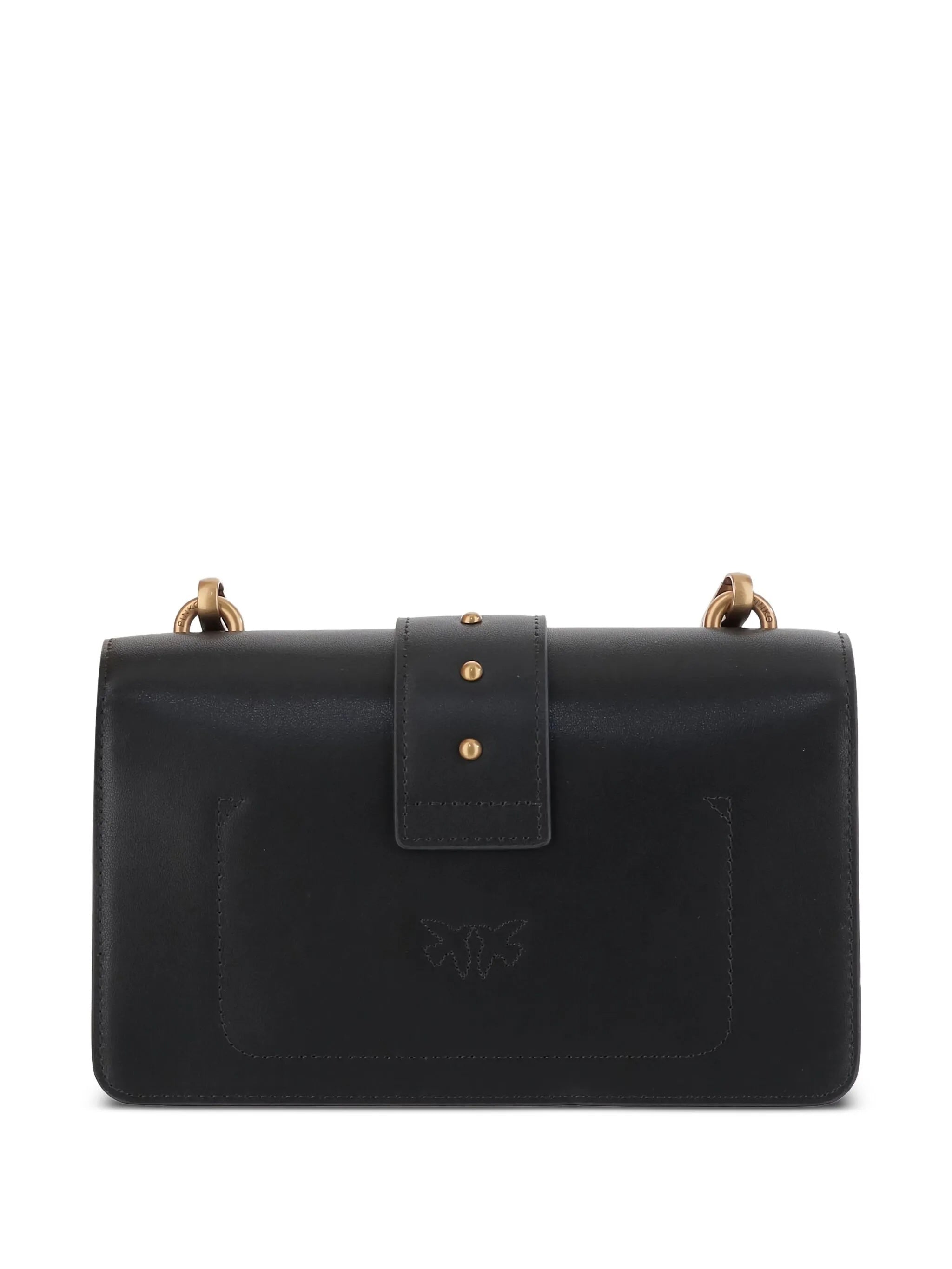 Black Love One Mini Leather Satchel