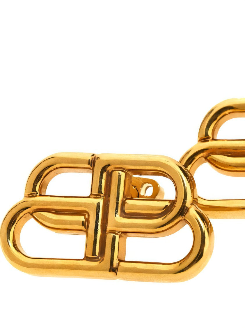 Interlocking Gold Finish Earrings