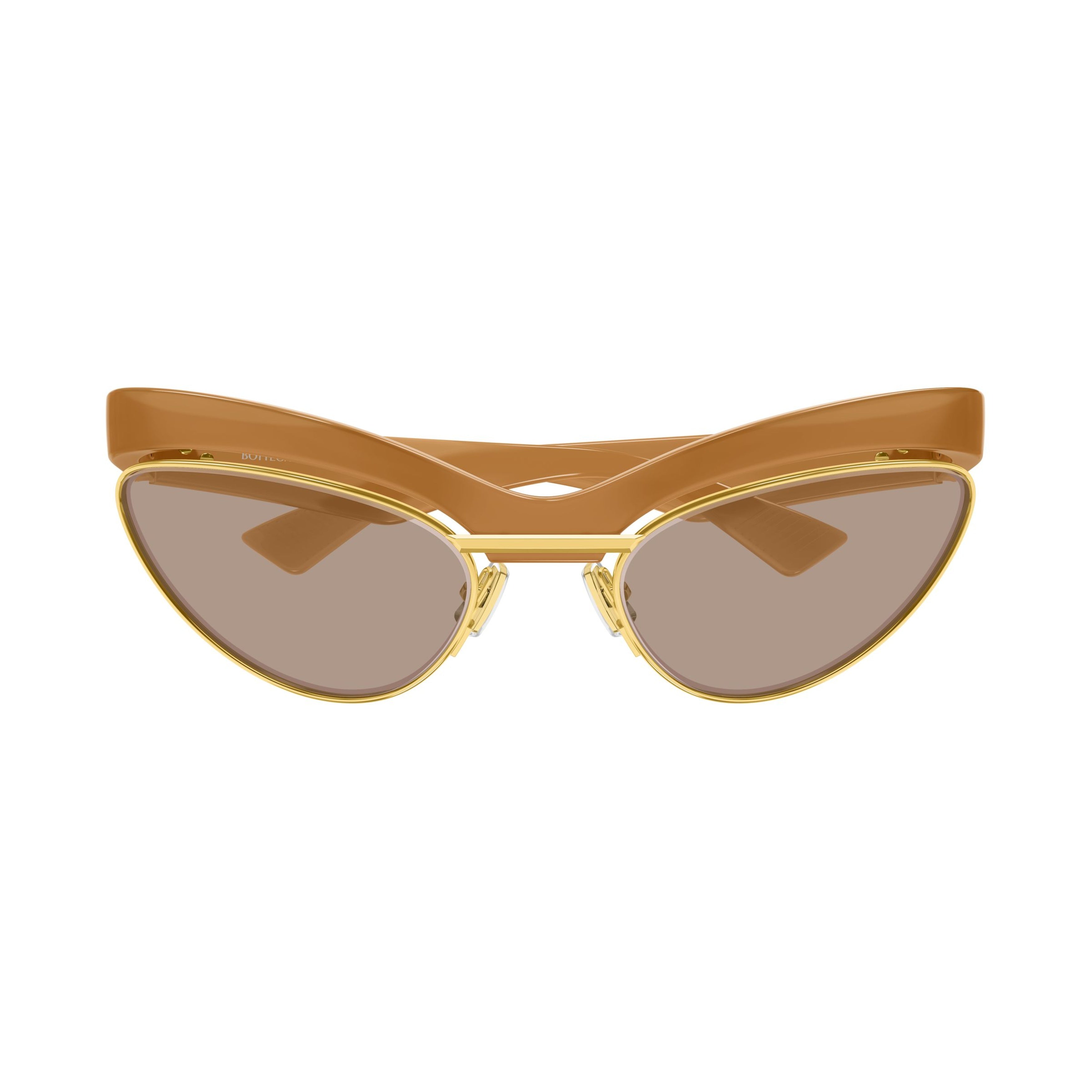 Bv1480s Bold Gold Accent Cat-Eye Sunglasses